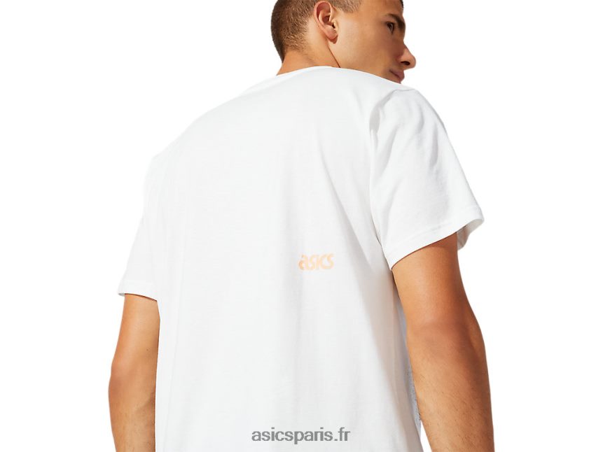 Hommes Asics t-shirt à manches courtes en jersey dt graphique BXL8B21933 crème