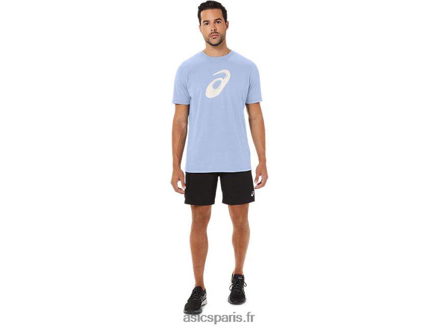 Hommes Asics t-shirt pinceau à manches courtes BXL8B2161 ciel doux