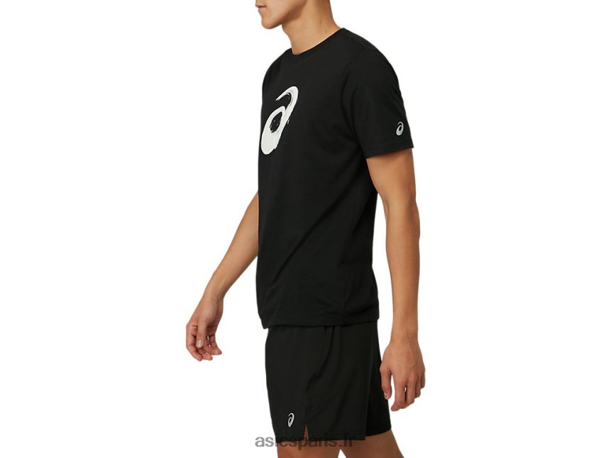 Hommes Asics t-shirt pinceau à manches courtes BXL8B22075 performance noir