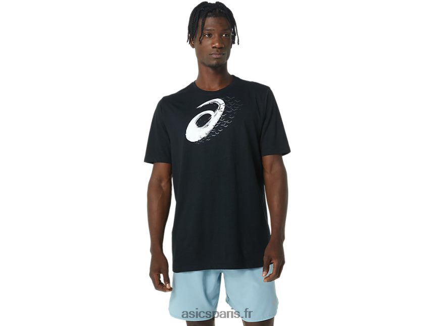 Hommes Asics t-shirt ss chauve-souris d'halloween BXL8B2861 performance noir