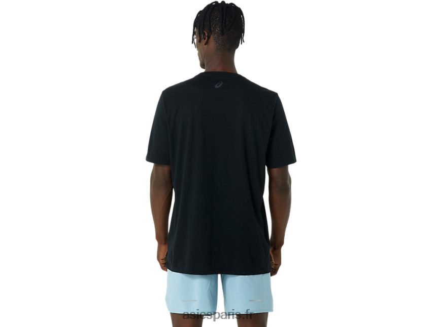 Hommes Asics t-shirt ss chauve-souris d\'halloween BXL8B2861 performance noir