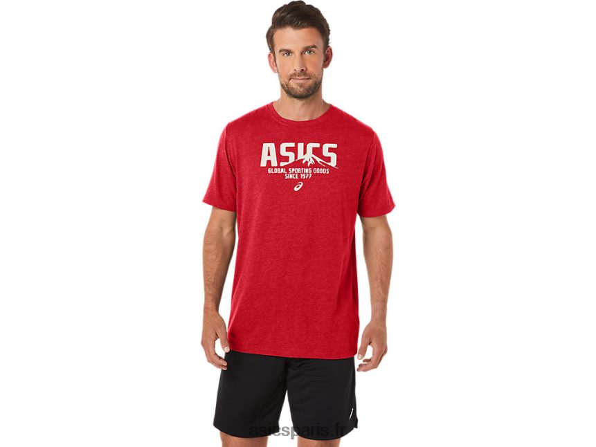 Hommes Asics tee 1977 mtn BXL8B221 bruyère rouge classique