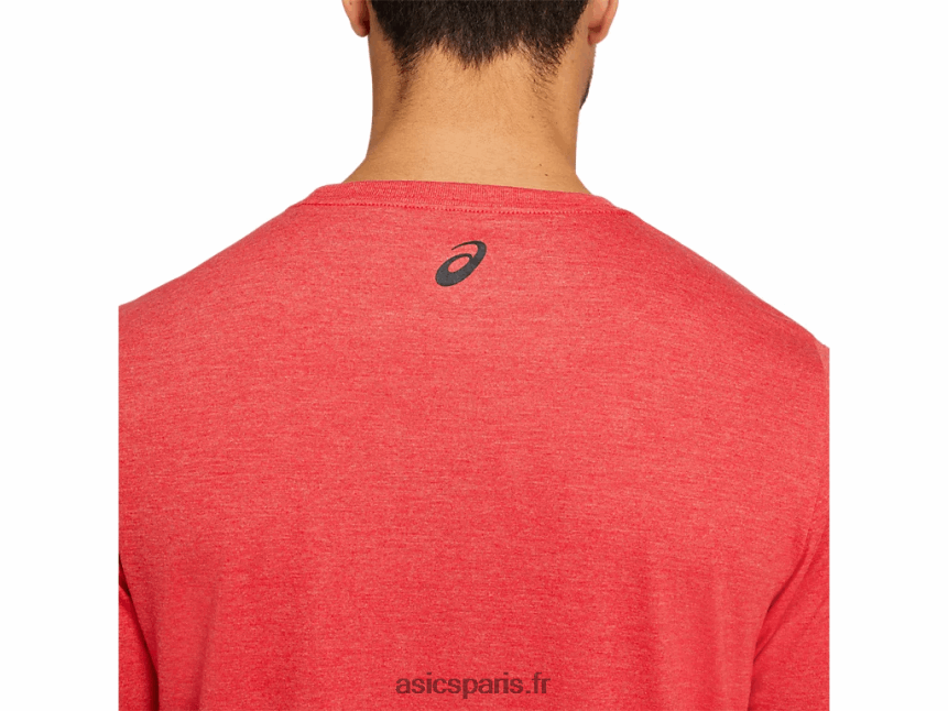 Hommes Asics tee-shirt teatokyo BXL8B22041 bruyère rouge classique