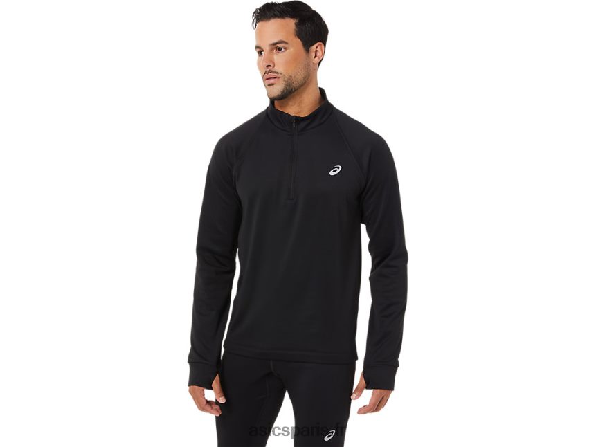 Hommes Asics thermopolis hiver 1/2 zip BXL8B21708 performance noir
