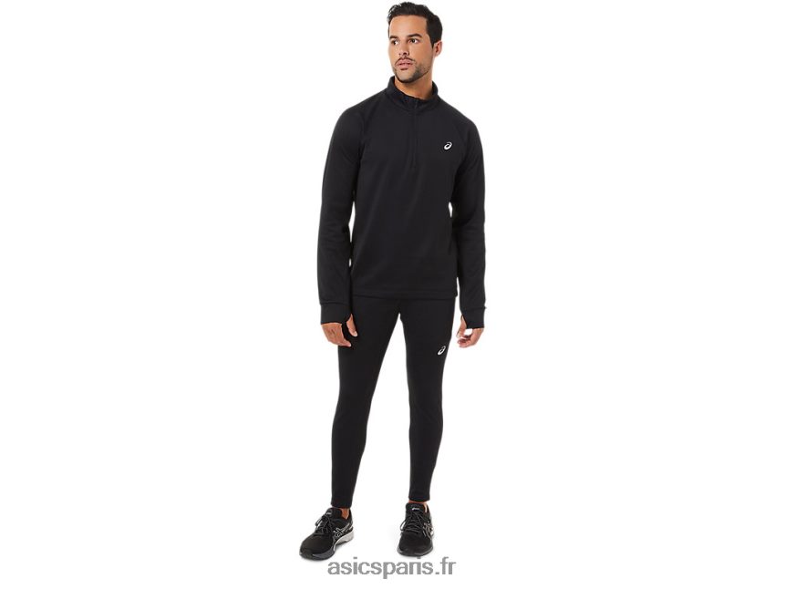 Hommes Asics thermopolis hiver 1/2 zip BXL8B21708 performance noir