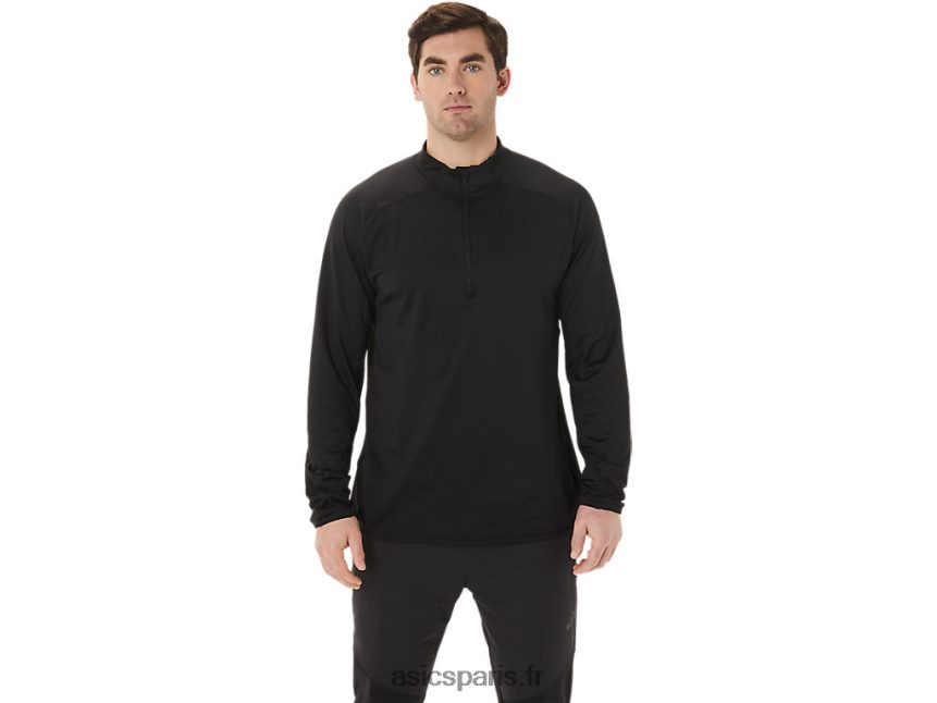 Hommes Asics top 1/2 zip actibreeze jacquard BXL8B2760 performance noir