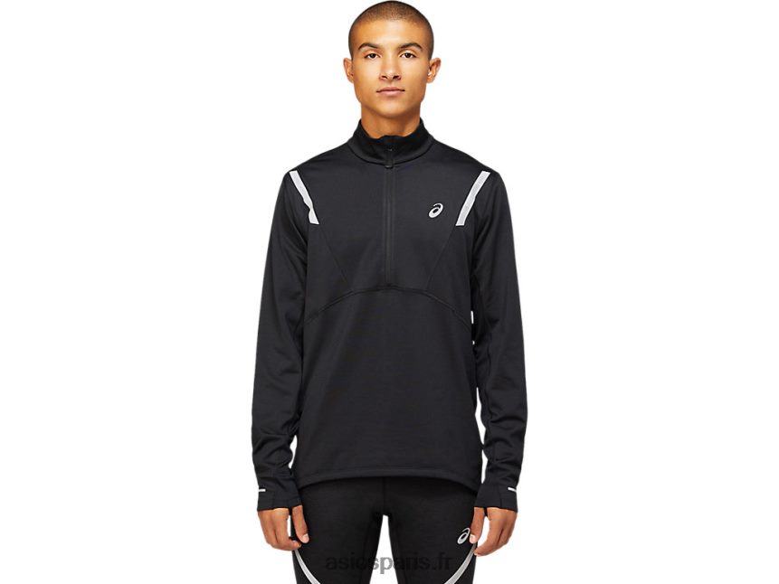 Hommes Asics top 1/2 zip hiver lite-show BXL8B21629 performance noir