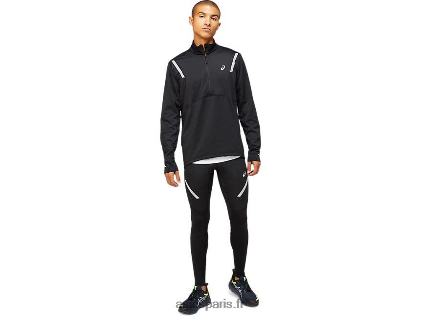 Hommes Asics top 1/2 zip hiver lite-show BXL8B21629 performance noir