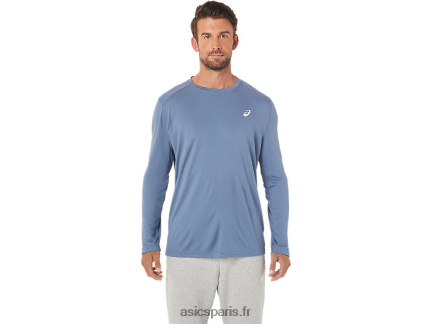 Hommes Asics top à manches longues BXL8B21755 bleu orage