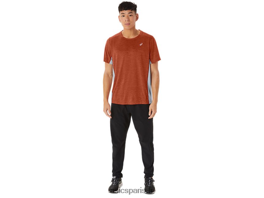 Hommes Asics train sana manches courtes BXL8B2202 latte aux épices/roche en feuille