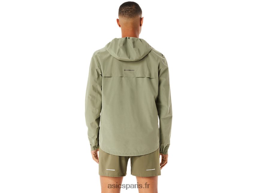Hommes Asics accélérer la veste imperméable 2.0 BXL8B21103 vert lichen