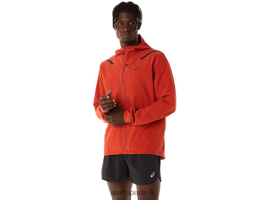 Hommes Asics accélérer la veste imperméable 2.0 BXL8B2539 latte aux épices