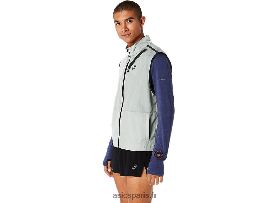 Hommes Asics gilet compressible metarun BXL8B2527 Sage de la lumière