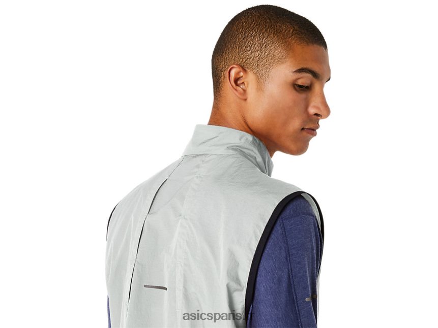 Hommes Asics gilet compressible metarun BXL8B2527 Sage de la lumière