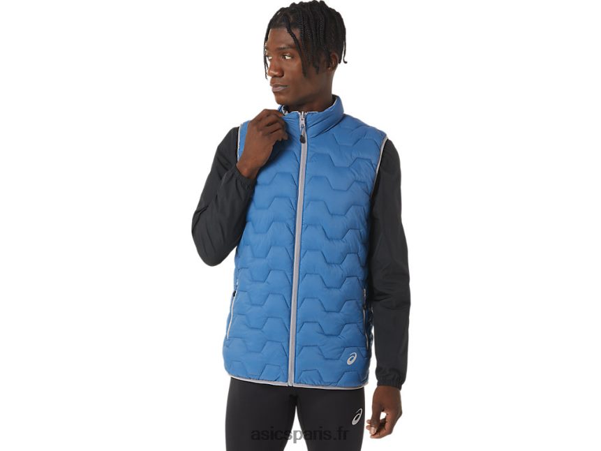Hommes Asics m reverse ins gilet BXL8B2888 azur/plaque de roche