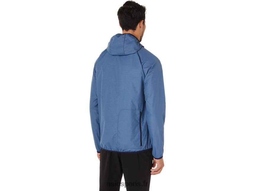 Hommes Asics veste compressible BXL8B21829 bleu orage chiné/caban