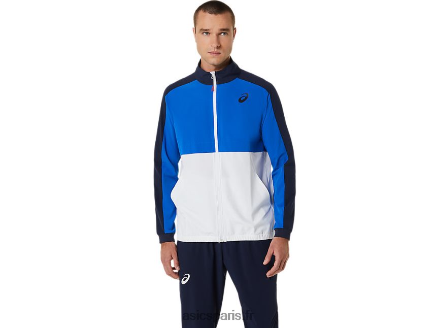 Hommes Asics veste de match BXL8B2533 bleu thon/minuit