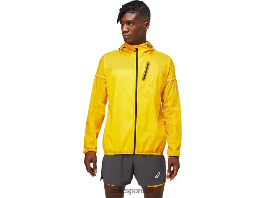 Hommes Asics veste fujitrail BXL8B21815 tournesol