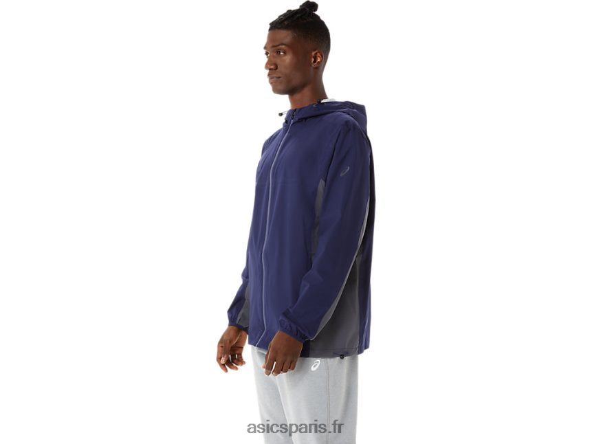 Hommes Asics veste imperméable BXL8B21401 caban/gris porteur