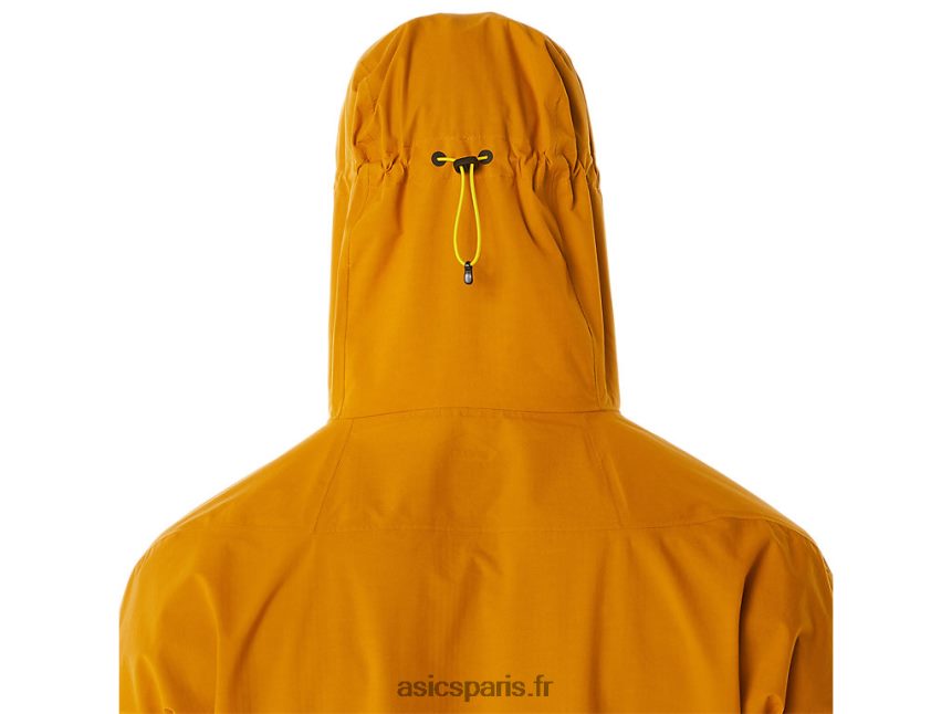 Hommes Asics veste imperméable fujitrail BXL8B2545 tempête de sable