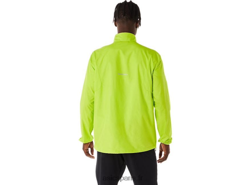 Hommes Asics veste lite-show BXL8B2238 zeste de citron vert/noir performance