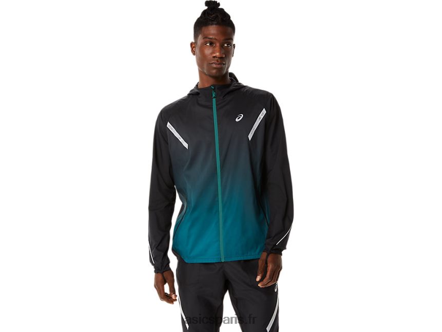 Hommes Asics veste lite-show BXL8B2832 performance noir/pin velours
