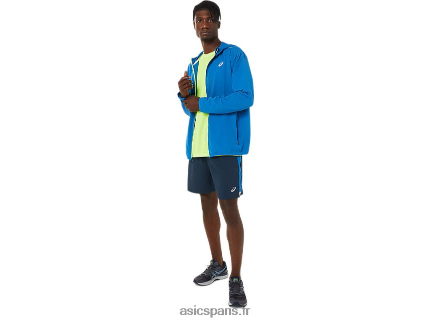 Hommes Asics veste prêt-à-porter BXL8B21400 route du lac/vert de danger