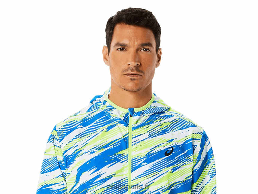 Hommes Asics veste prêt-à-porter lam BXL8B21343 danger vert