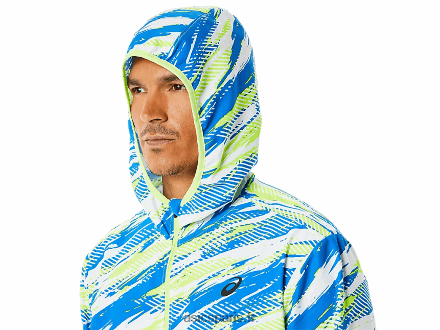 Hommes Asics veste prêt-à-porter lam BXL8B21343 danger vert